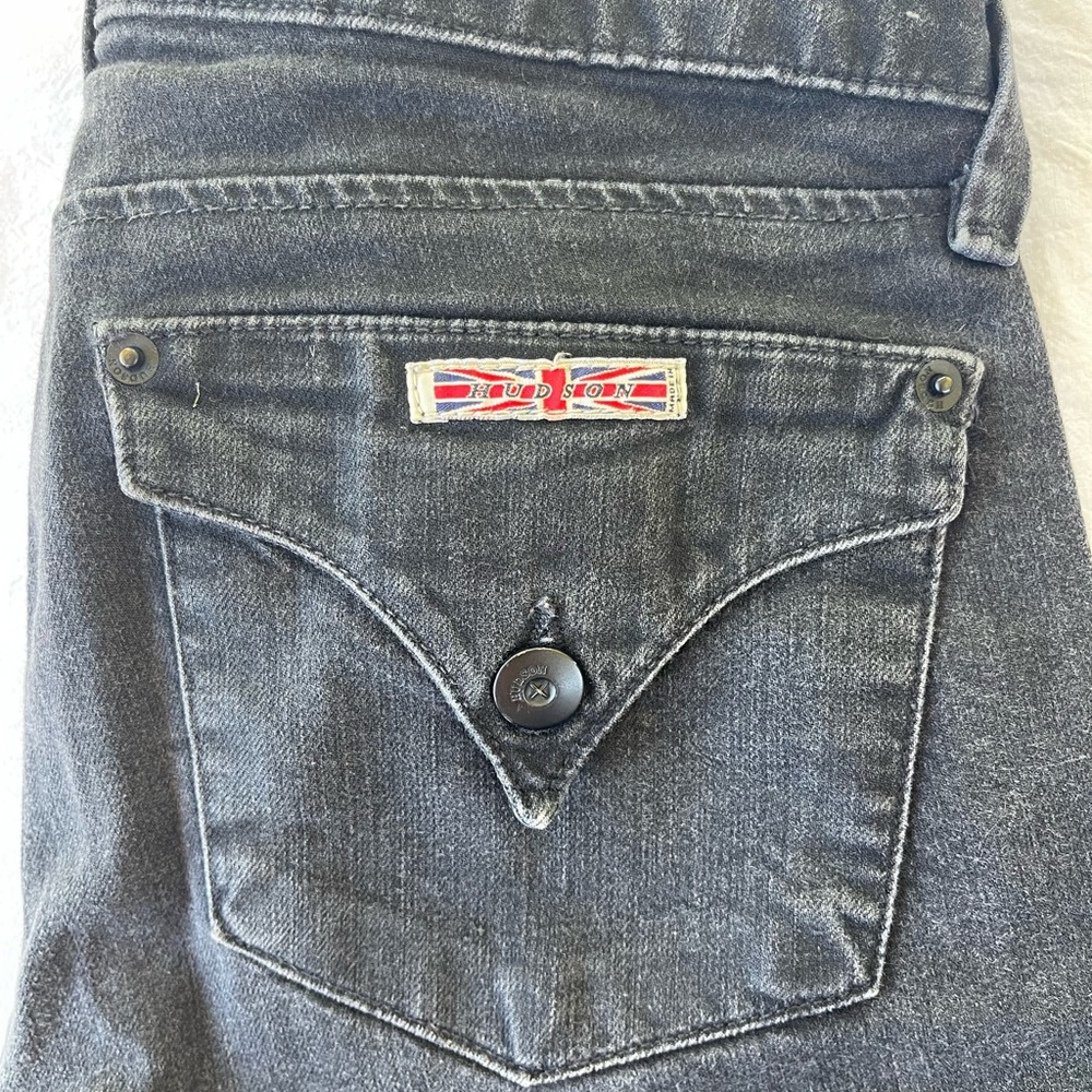 Hudson Jeans - Black Denim Wash, Straight Leg, Size 25